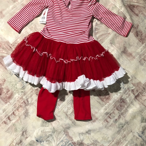 Emily Rose Toddlers Girl Santa Tutu Dress Outfit - Picture 4 of 6